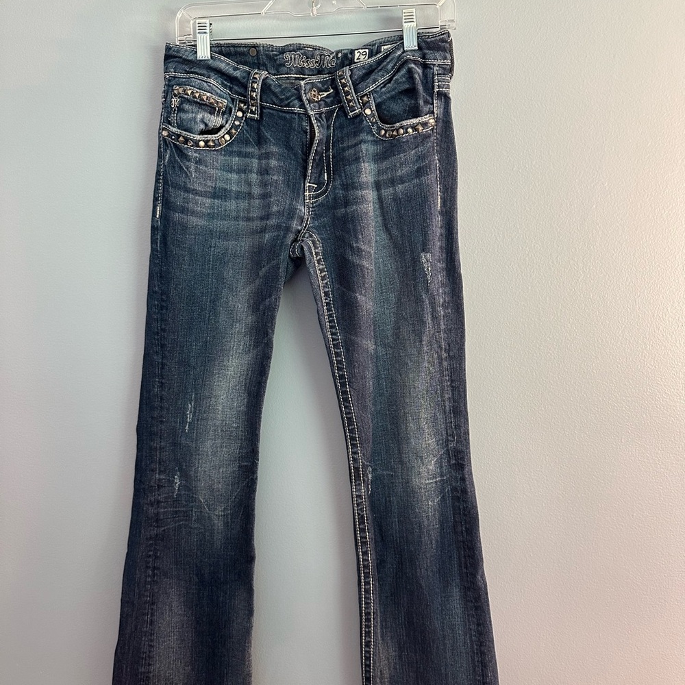 Miss Me Blue Flare Wide Leg Jeans